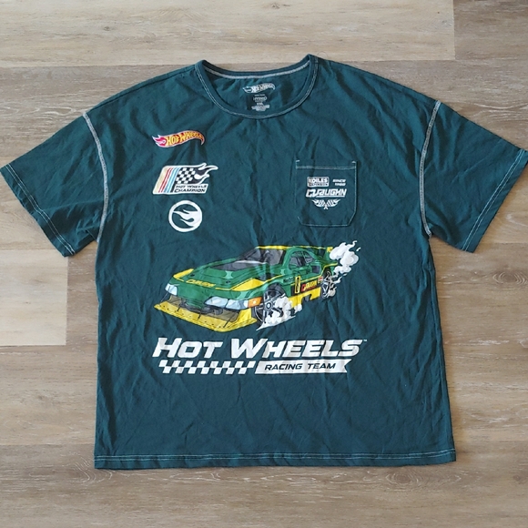 NWOT Hybrid Apparel Men's Hot Wheels Graphic T-Shirt Green Size XXL - Picture 1 of 5